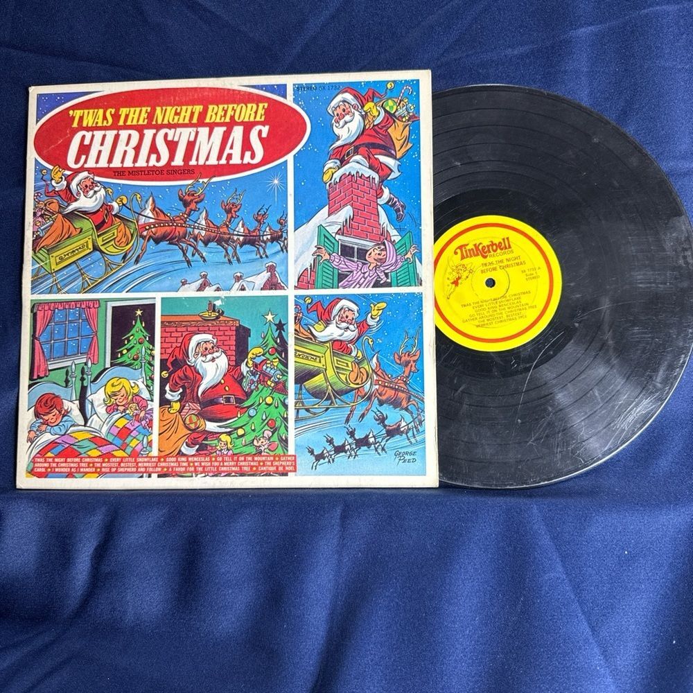 'Twas the Night Before Christmas Vinyl Record - Black